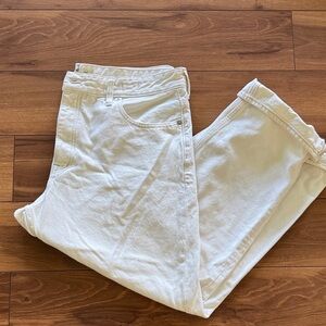 Madewell Cream Barrel Jeans 31